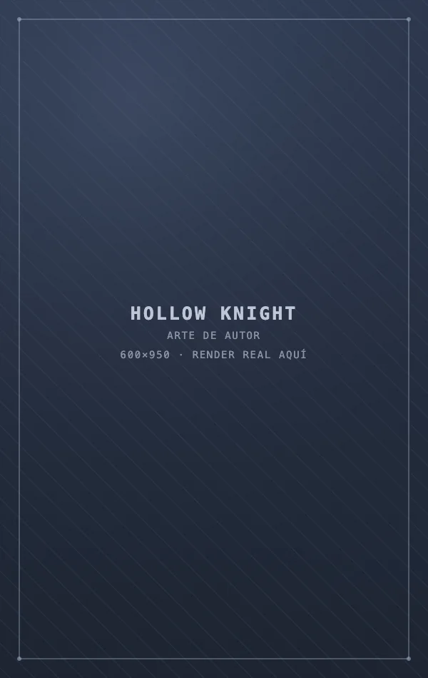 Carátula fan-art de Hollow Knight para caja de Nintendo Switch