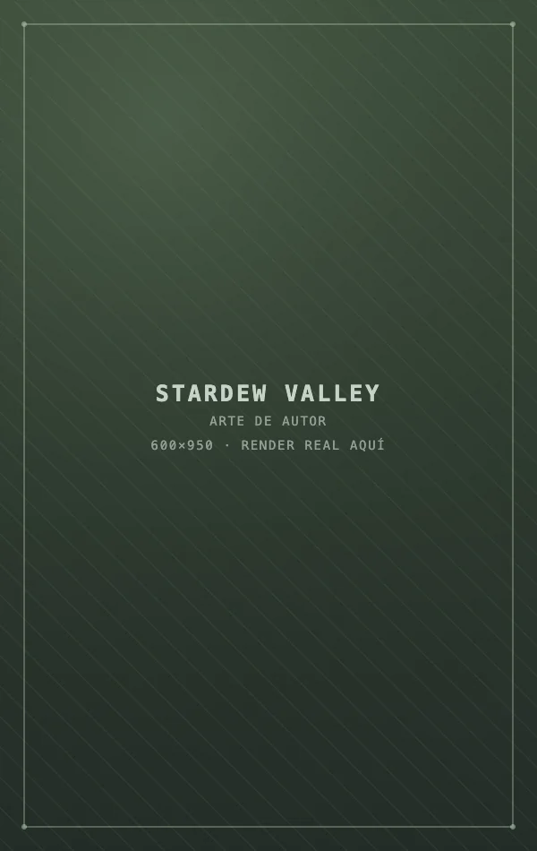 Carátula fan-art de Stardew Valley para caja de Nintendo Switch