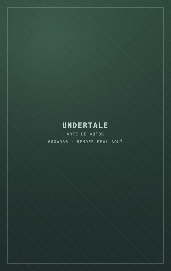 Carátula fan-art de Undertale, edición caja Steam y PC